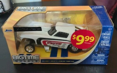 JADA BTM 1963 CHEVY CORVETTE STINGRAY FUNNY CAR 1:24 WHITE 