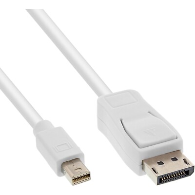 Mini DisplayPort zu DisplayPort Kabel weiß 2m