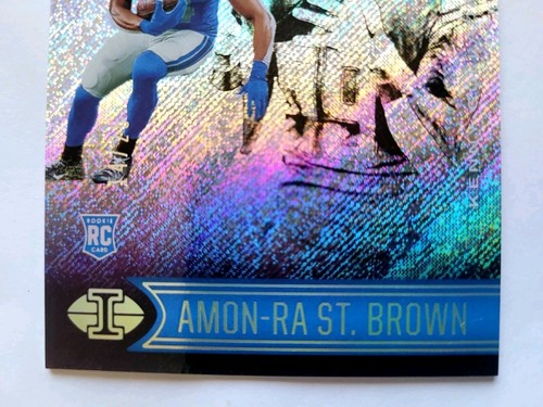 COLLEZIONE TROFEO PANINI ILLUSIONI 2021. AMON-RA ST. BROWN RC! 14/25! 1/1! MAGLIA #! - Foto 5 di 5