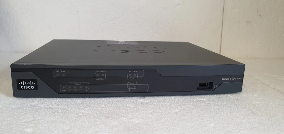 Cisco 887VAM 800 Series Integrated Services Router DSL modem CR047 LD (A6) - Image 4 of 4