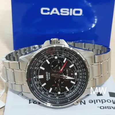 casio enticer blue dial men's watch