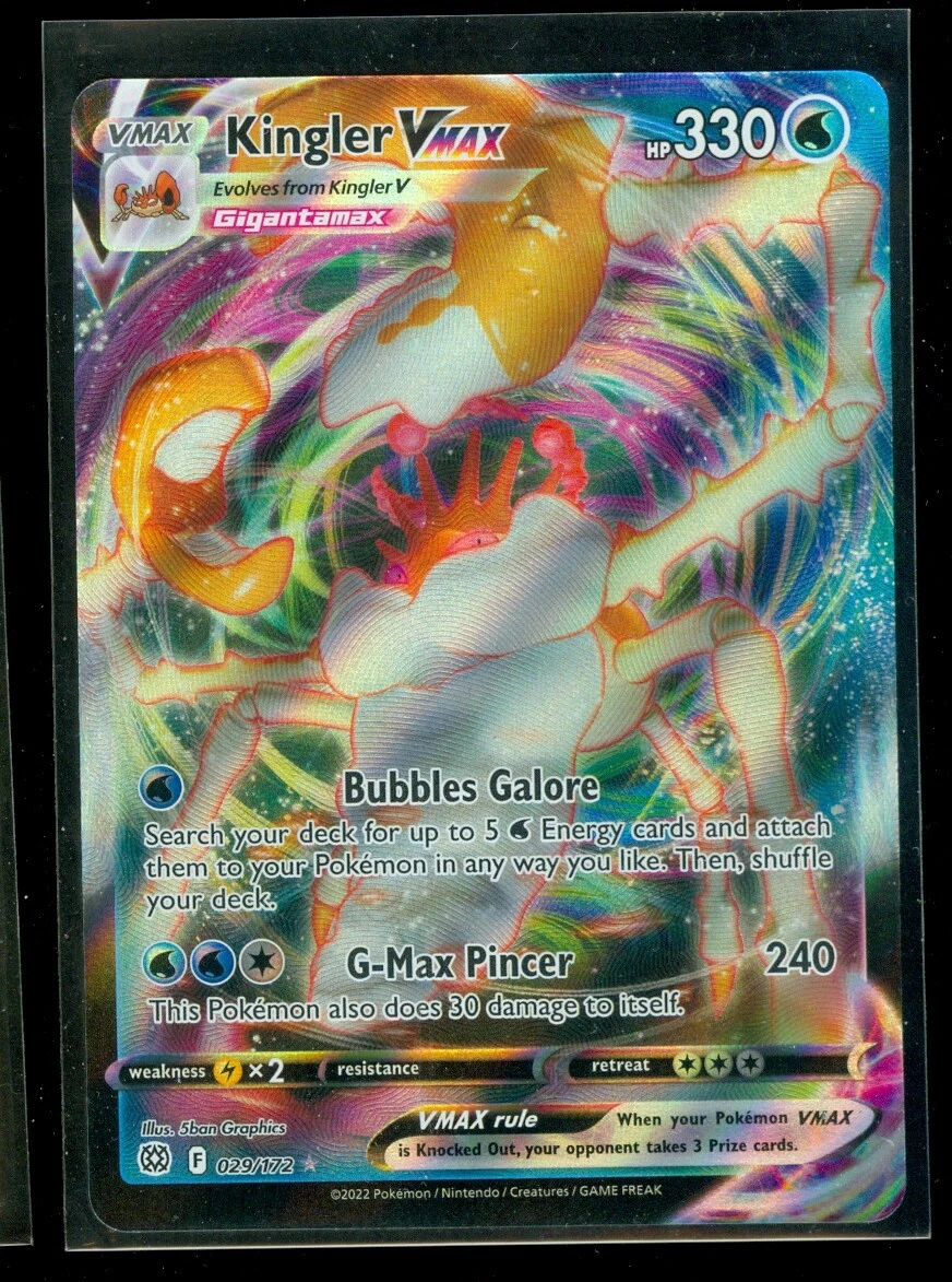 kingler pokemon card price Kingler VMAX Pokémon TCG Cards for sale