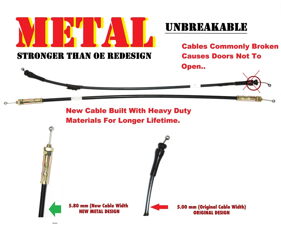 Puerta trasera puerta levadiza ventana trasera pestillo liberación cable metal para Ford Expedition nuevo Foto 2 de 4