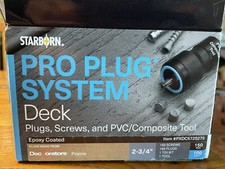 Starborn Pro Plug System Deck Plugs Screws PVC Composite Tool PXDC572S275