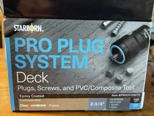 Starborn Pro Plug System Deck Plugs Screws PVC Composite Tool PXDC572S275