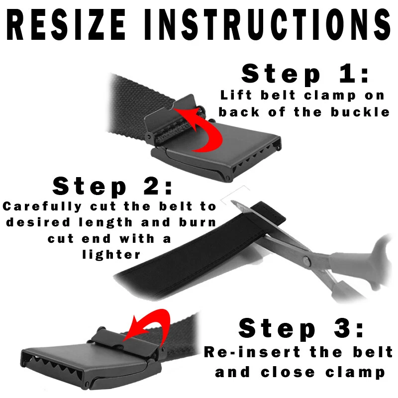 Build A Belt Men's Star Silver Flip Top 1.25" Wide Buckle with Canvas Web Belt - Image 4 of 4