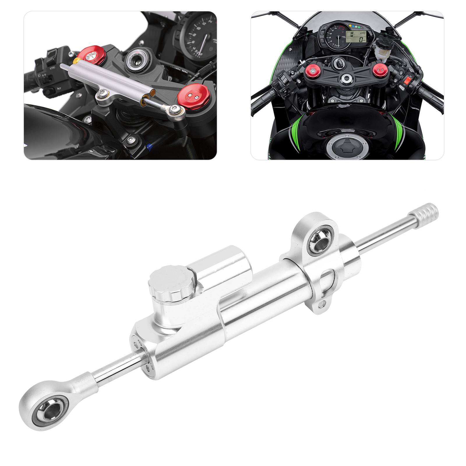 Car Motorcycle Steering Damper Stabilizer Bracket Fit For Kawasaki ZX6R