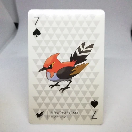 Fletchinder 7 SPADE Pokemon trump playing card Y YVELTAL Back Nintendo JAPAN