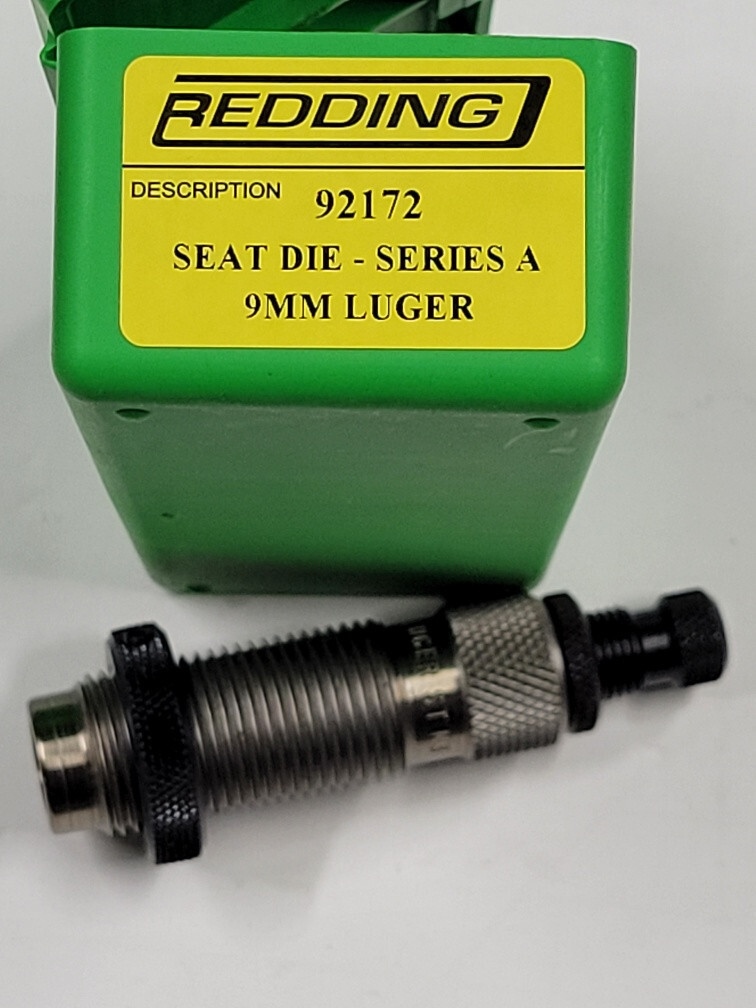 92172 REDDING TAPER CRIMP SEATING DIE 9MM LUGER NEW IN BOX FREE