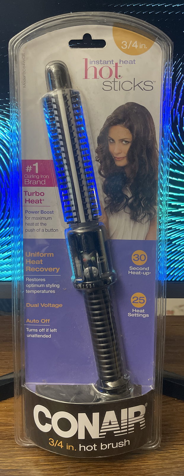 Conair Hot Sticks Instant Heat 3/4 Inch Hot Brush Curling Iron BC84WCS