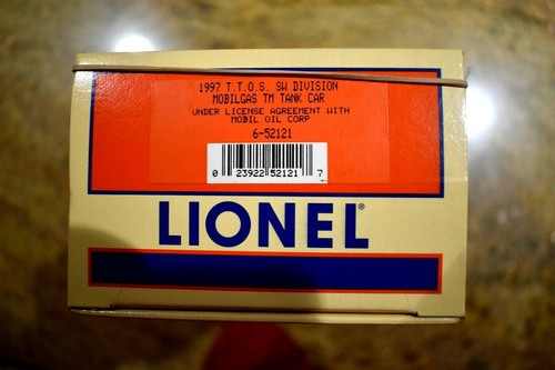 LIONEL O GAUGE T.T.O.S SW DIVISION MOBILGAS TM TANK CAR 6-52121 NIB - Picture 2 of 3