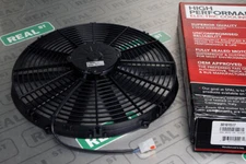 SPAL 16" Medium Profile Pusher 12V Radiator Cooling Fan Straight Blades 1604 CFM