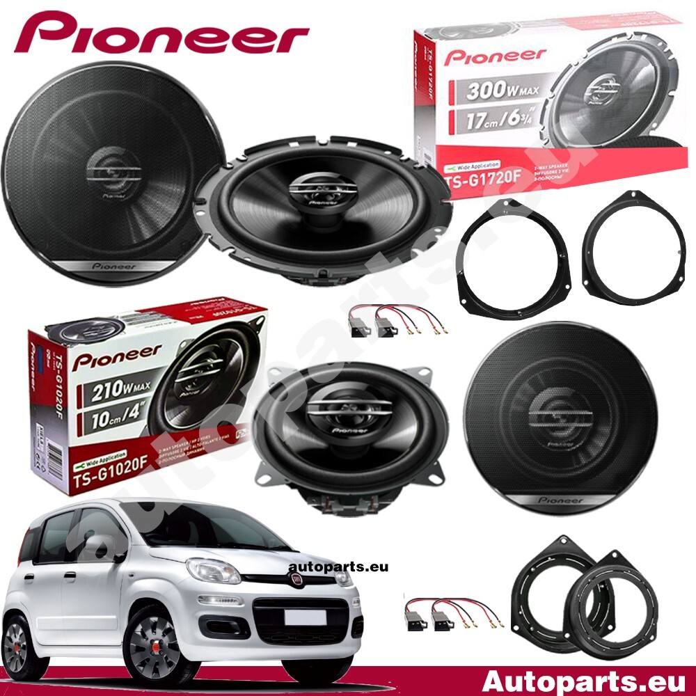 Sistema Audio Pioneer Fiat Panda 312 | Kit Upgrade 4 Altoparlanti 550W