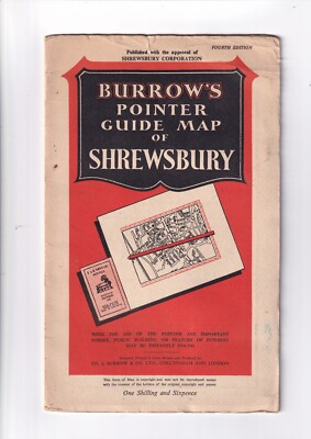 SHREWSBURY - Burrow s Pointer Guide Map