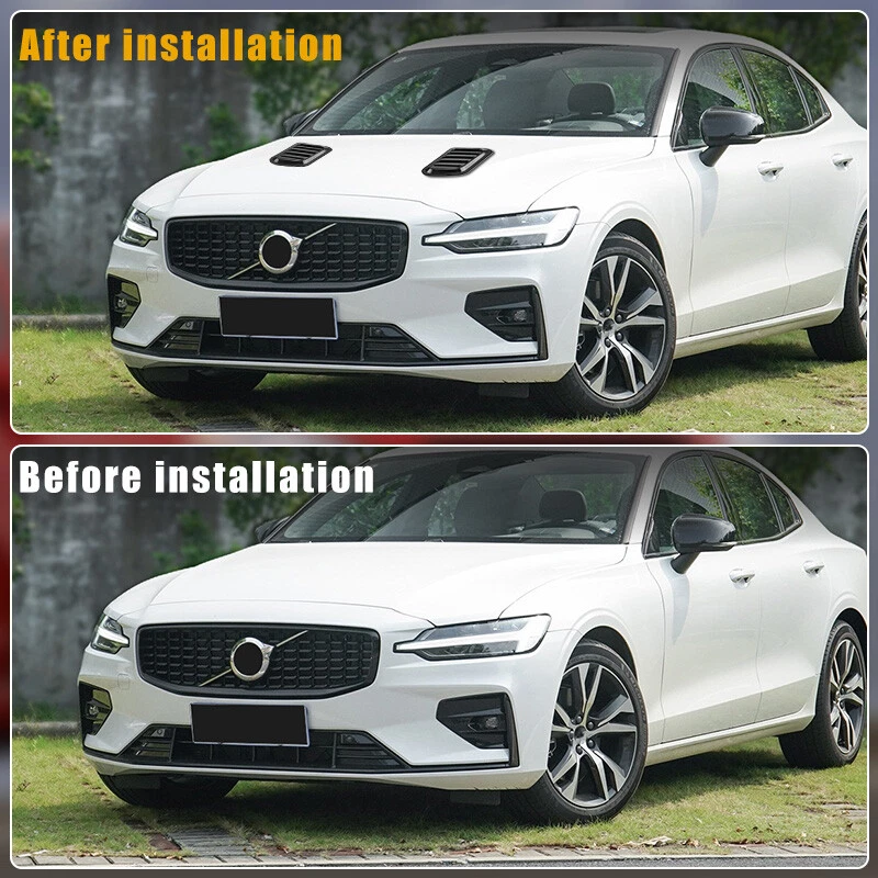 2pcs Car Hood Bonnet Vent Air Flow Intake Scoop Side Fender Decor Universal Ac - Image 4 of 4