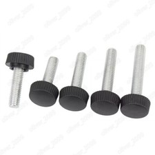 Galvanized Steel Black Plastic Round Head Knurled Thumb Screw M3 M4 M5 M6 M8 M10