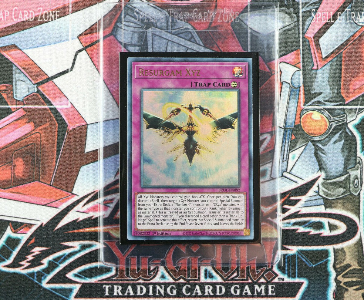 YuGiOh Trap Card Resurgam XYZ BROL-EN092 1st Edition Ultra Rare | eBay