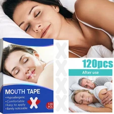 120/240/360pcs Gentle Mouth Tape Anti Snoring Seal Hypoallergenic Strips Stop 