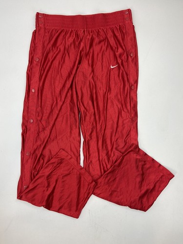 Nike Sweatpants Popper Pants Satin Red 