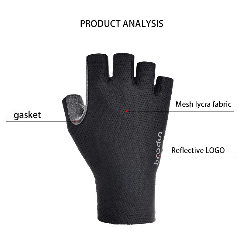 Cycling Half-finger Gloves Bike Road Bike Sport Mesh Breathable  - Image 4 of 4