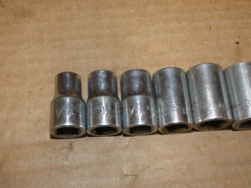 Craftsman vv Series 1/2" Drive SEA Sockets 12pt Made In USA 7/16" - 1" - Picture 4 of 14