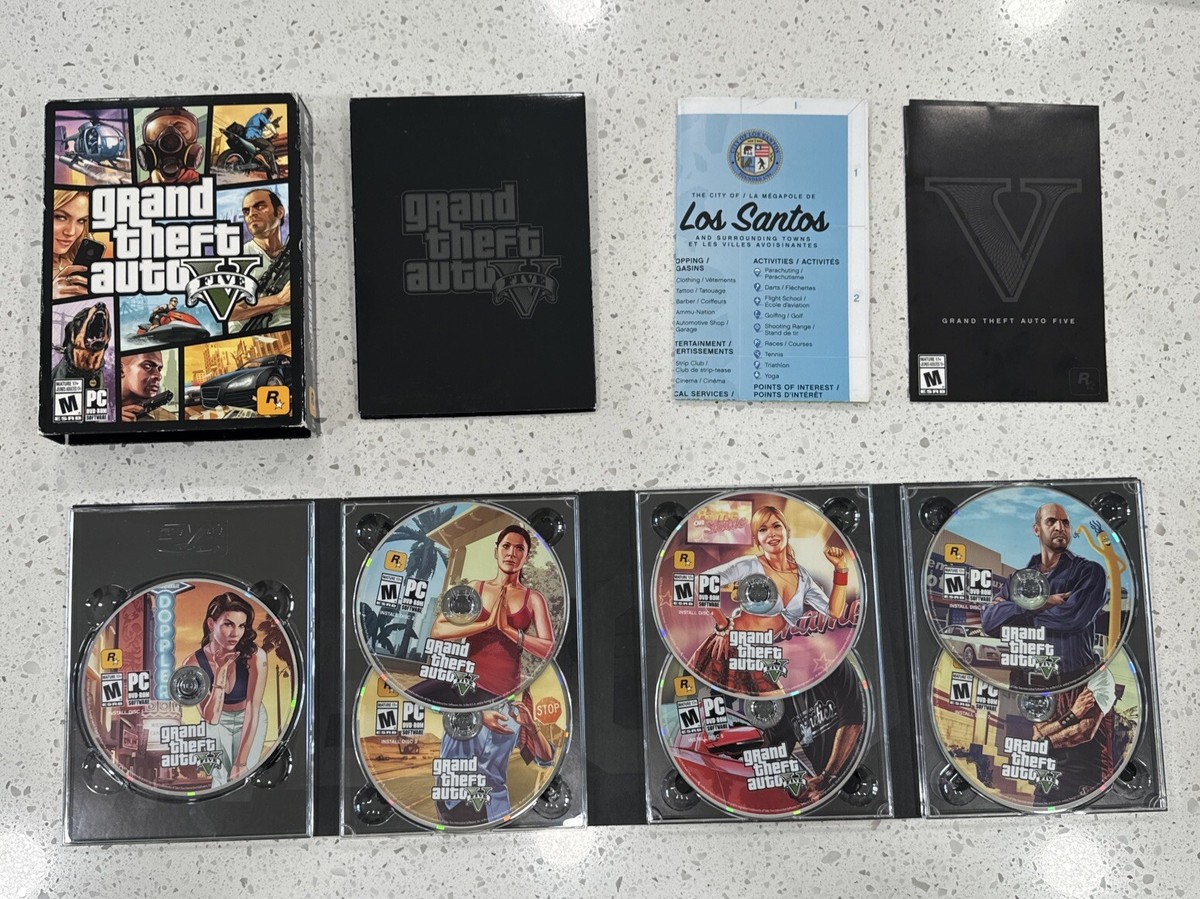 Grand Theft Auto V PC版 Grand Theft Auto GTA V Five 7-Disc PC | eBay