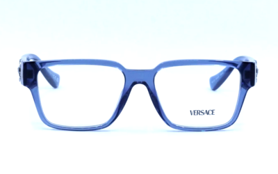 New VERSACE Eyeglasses MOD. 3346 5292 55-16 140 Blue Transparent