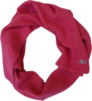 Lacoste Girl's Wool Cashmere Blend Pique Knit Scarf