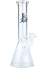 10" Straight Heavy Duty Glass Water With Ice Catcher Bong Pipe RaptorGlass