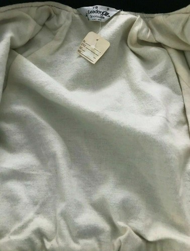 Vintage Leader Sportswear Youth's Full Snap Bomber Athletic Jacket Size: S - NWT - Picture 4 of 4