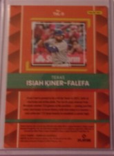 2022 DONRUSS THE HIT LIST GOLD HOLO 901/999 ISIAH KINER - FALEFA TEXAS RANGERS