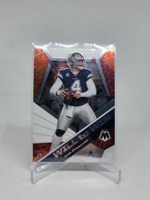 2020 Panini Mosaic Will to Win Dak Prescott #WW13   Dallas Cowboys C9E