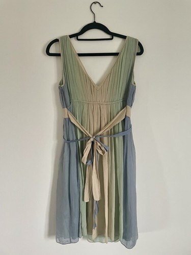 Silk Ladies Monsoon Short Dress, Beautiful Detail And Colours - Picture 3 of 5