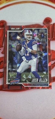 🌞 2026 Topps Flagship Josh Allen Diamante /5 RED SSP Buffalo Bills 🔥 🔥 🔥
