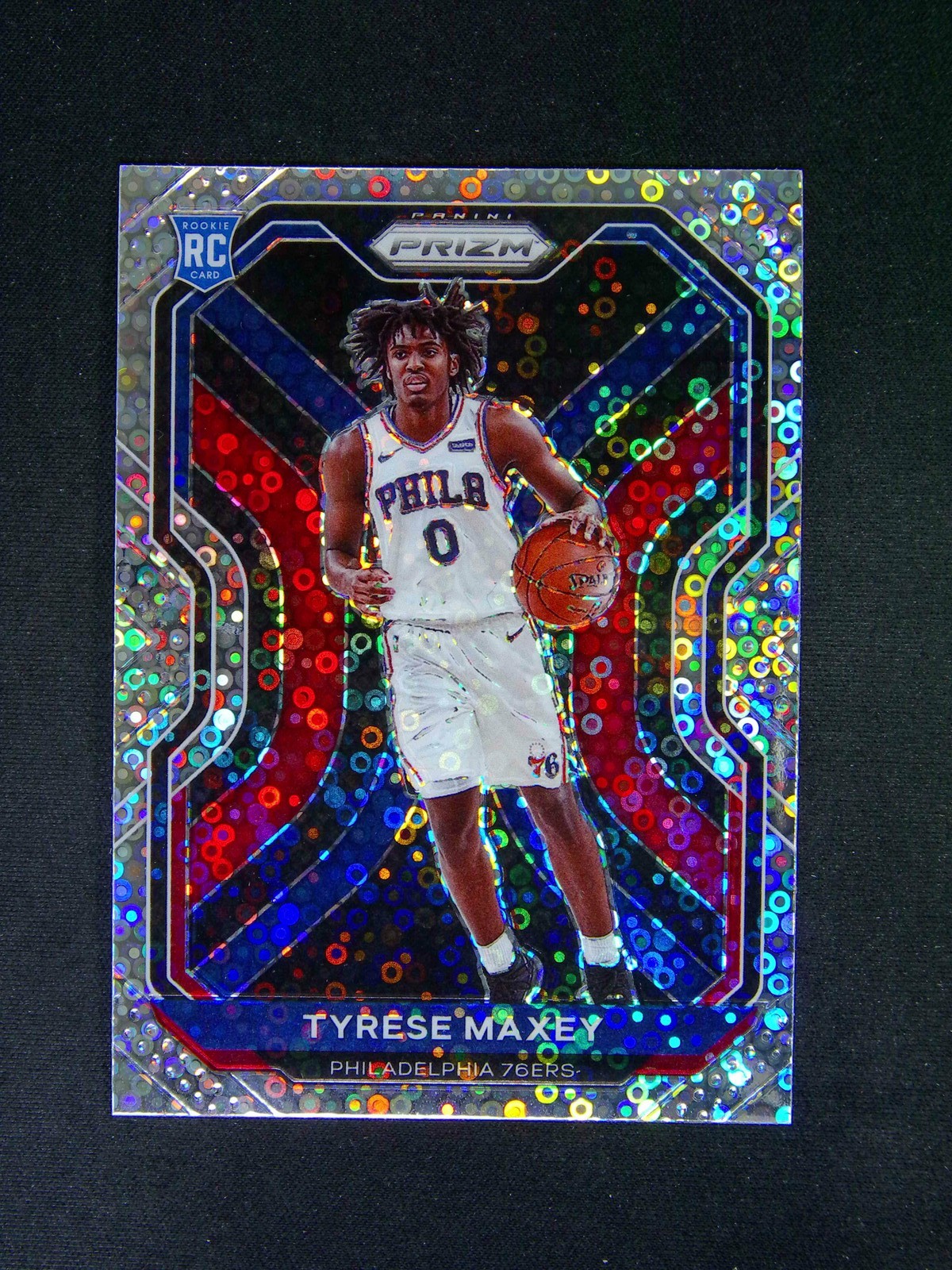 2020-21 Panini Prizm Tyrese Maxey #256 RC Rookie Fast Break Silver