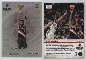 2023-24 Panini Prizm Deca Downtown Bound Silver Scoot Henderson #25 Rookie RC