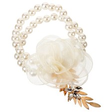 Bride Hand Flower Decor Wristband Corsage Wristlet Bands Bracelet
