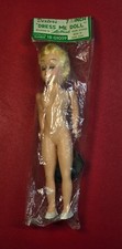 Vintage Dexter's Dress Me Doll LeeWards 7.5" w/ stand open close eyes NEW