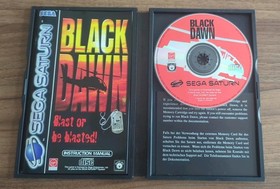 Black Dawn Sega Saturn PAL complete with manual and warning card by Virgin