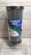 PUREPLUS 5 Micron 10" x 4.5" Whole House CTO Coconut Shell Activated Carbon Wate