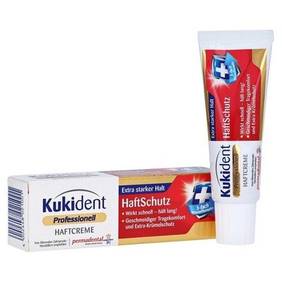 KUKIDENT Extra Strong Denture Adhesive Cream 40g/1 ct. Made in Germany FREE SHIP