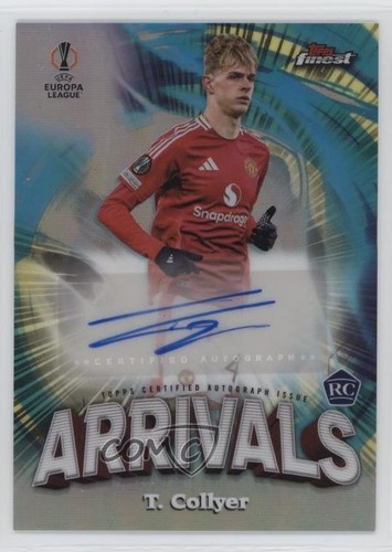2024-25 Topps Finest UEFA Club Competitions Arrivals Toby Collyer Rookie Auto RC