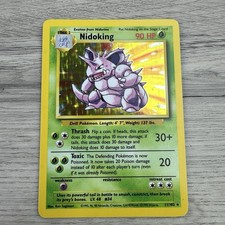 Pokemon Nidoking 11/102 Base Set Holo Rare Unlimited WOTC 1999 LP on eBay