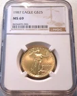 1987 American Gold Eagle 1/2 oz — photo from another recent sale