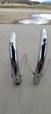 Schwinn Fastback Fender Set Front And Rear. Nice Original Chrome. VG Shape