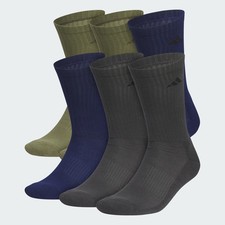adidas men Men's Athletic Cushioned 6-Pack Crew Socks