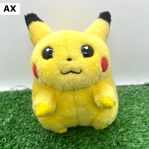 RARE Vintage Pokemon Pikachu Squeeze Squeaky Sound Tomy Plush 6" Toy Doll Japan