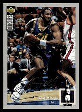 Karl Malone 1994 Collector's Choice #32 Utah Jazz Silver Signature