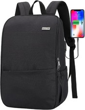 MAXTOP Deep Storage Laptop Backpack with USB Charging Port Water Resistant