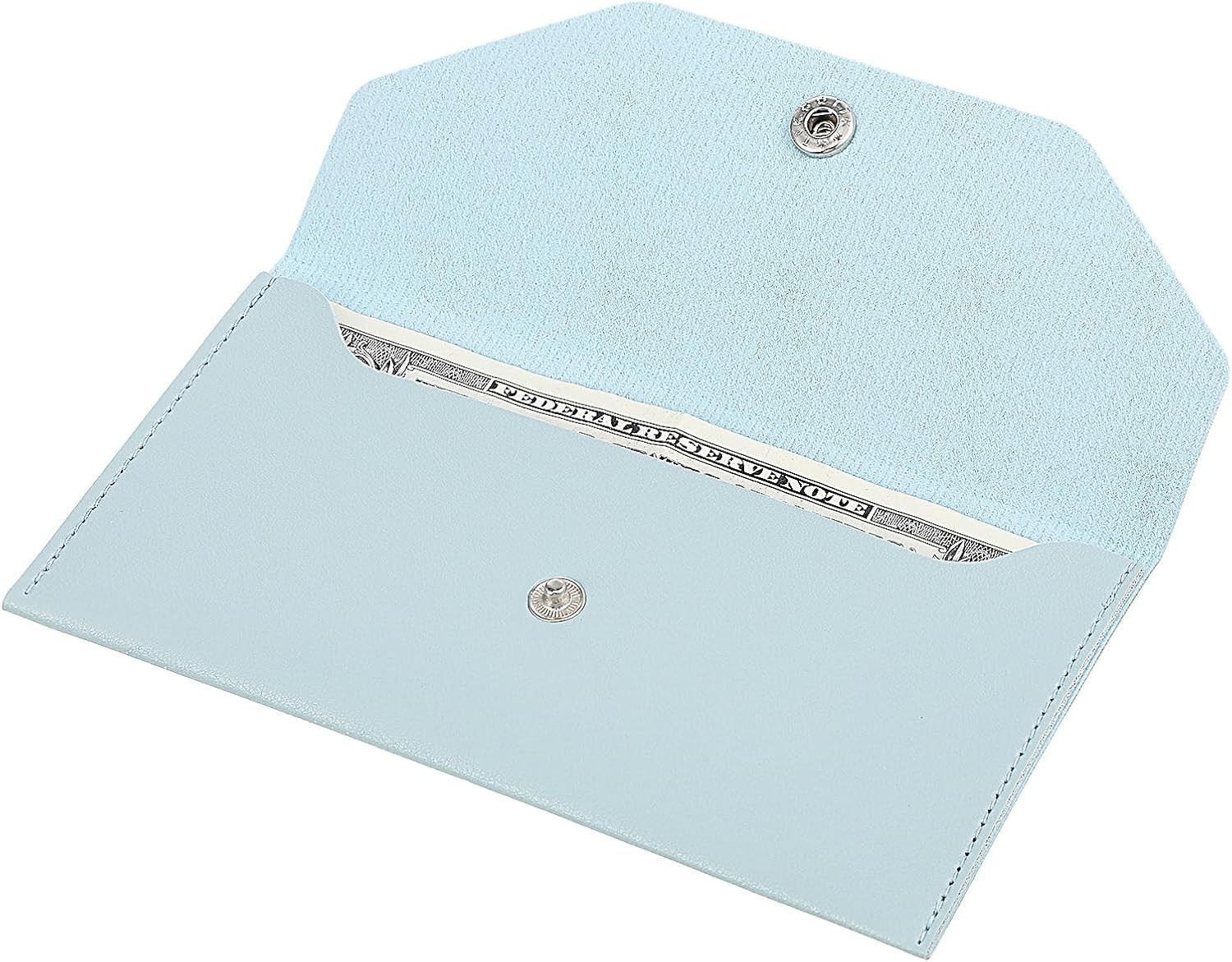 Money Wallets for Cash Gifts, Money Envelopes Wallet Genuine Leather Purse Orga